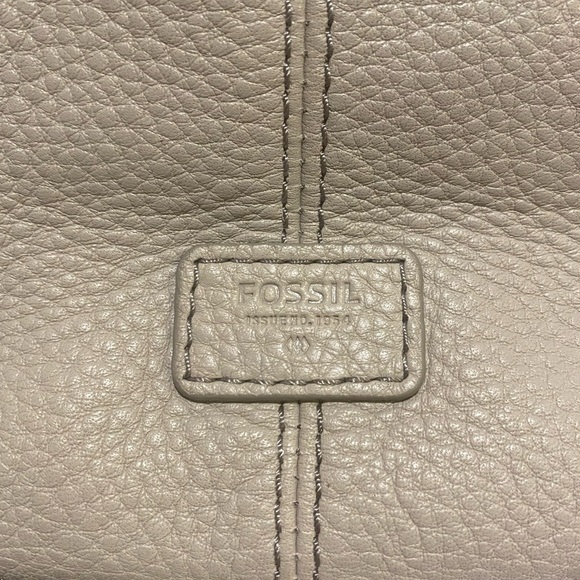 FOSSIL Karli Striped Color Block Leather Hobo Crossbody Bag Purse shoulder bag - Picture 7 of 10